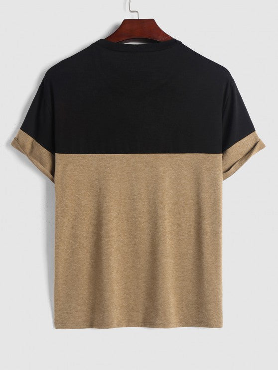 Two Tone Short Sleeves T Shirt And Shorts - Grafton Collection