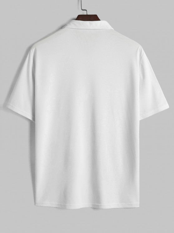 Casual Half Zip T-Shirt And Shorts - Grafton Collection