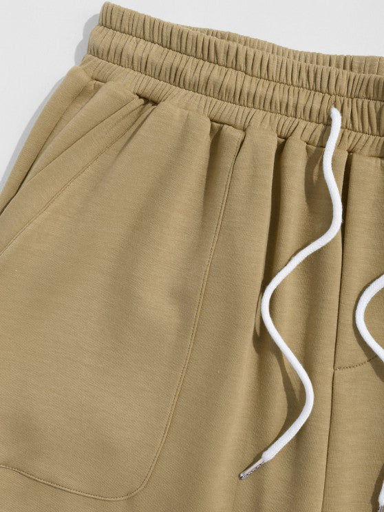 Polo Collar T Shirt And Sweat Shorts - Grafton Collection