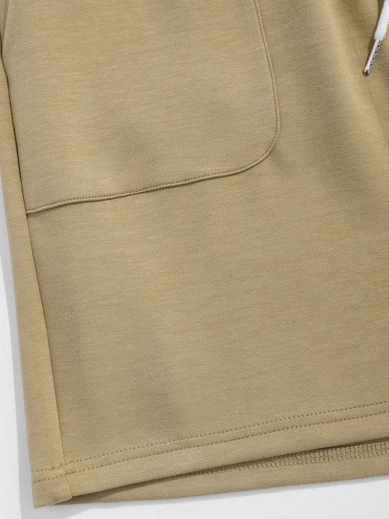 Polo Collar T Shirt And Sweat Shorts - Grafton Collection