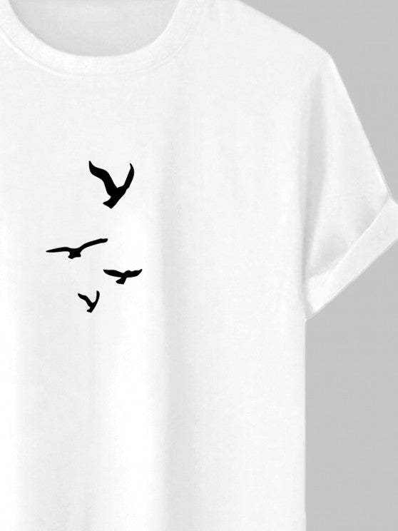 Birds Printed T-Shirt And Cargo Pants - Grafton Collection