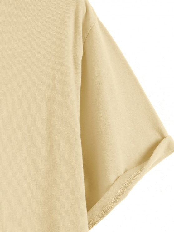 Flowers Pattern T-Shirt And Casual Shorts - Grafton Collection