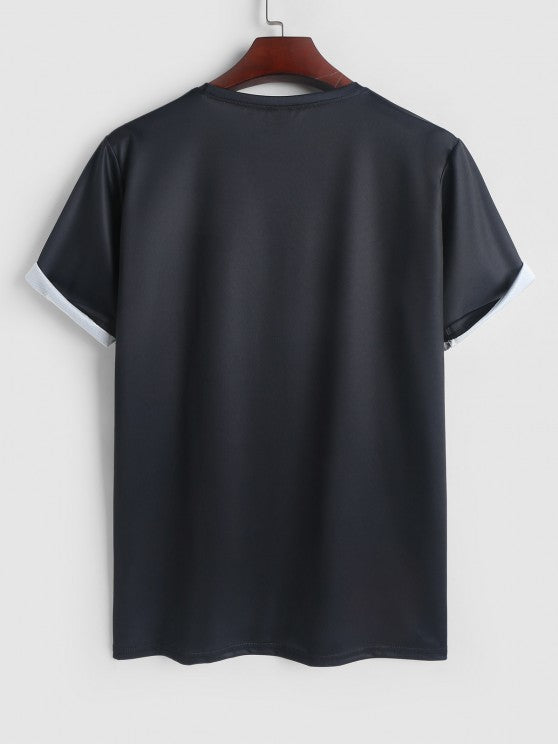 Geometric Pattern T Shirt And Shorts - Grafton Collection