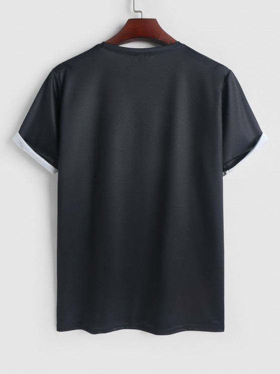 Geometric Pattern T Shirt And Shorts - Grafton Collection