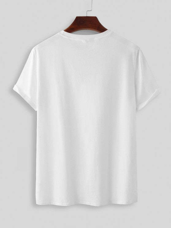 Graphic Printed T Shirt With Basic Shorts Set - Grafton Collection