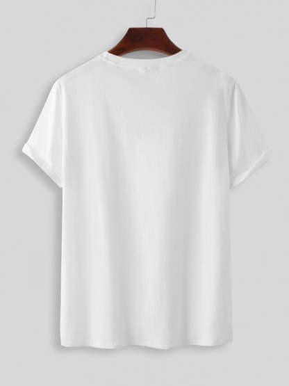Graphic Printed T Shirt With Basic Shorts Set - Grafton Collection