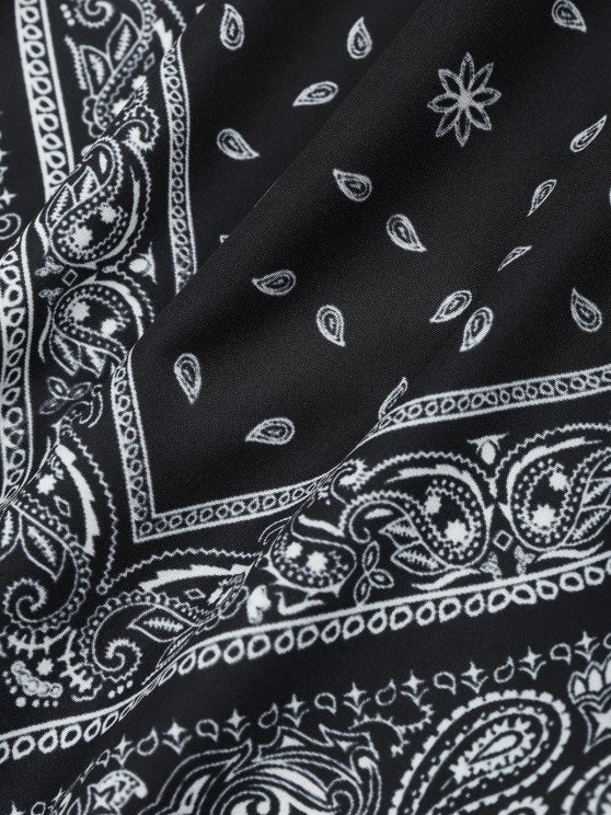 Japanese Printed Round Neck T-Shirt And Shorts - Grafton Collection