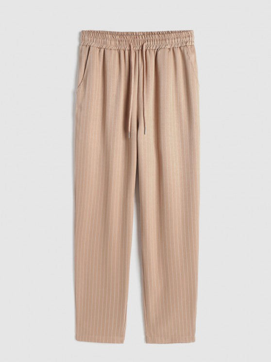 Casual Stripe Pocket Design Shirt And Pant - Grafton Collection