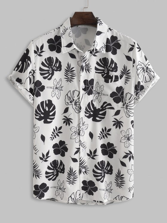 Floral Tropical Printed Shirt And Cargo Pant - Grafton Collection
