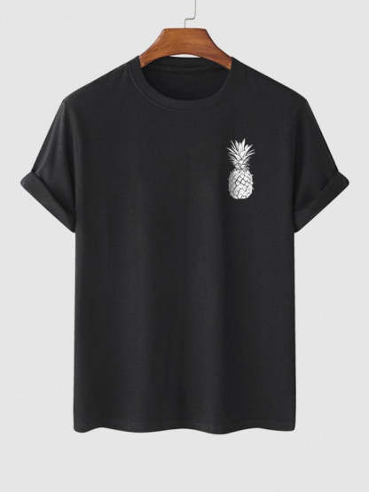 Pineapple Printed T Shirt And Shorts - Grafton Collection