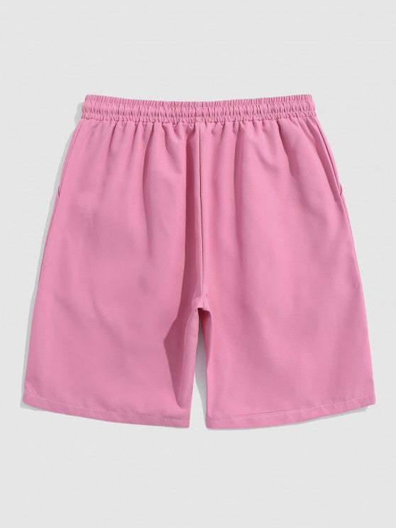 Vertical Stripes Shirt And Casual Shorts Set - Grafton Collection