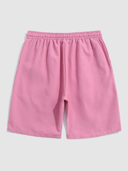 Vertical Stripes Shirt And Casual Shorts Set - Grafton Collection
