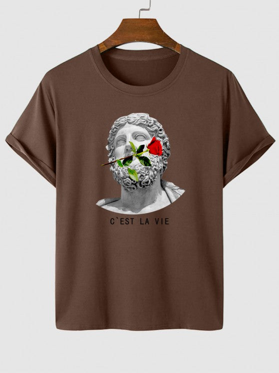 Casual Graphic Printed T Shirt And Shorts - Grafton Collection