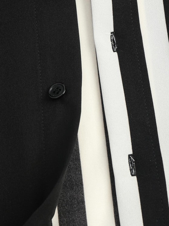 Striped Pattern Shirt And Shorts Set - Grafton Collection