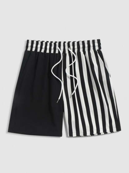 Striped Pattern Shirt And Shorts Set - Grafton Collection