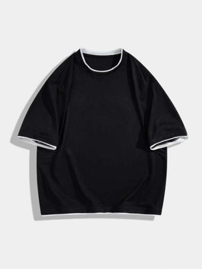 Silk Textured T Shirt And Shorts - Grafton Collection