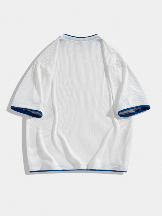 Silk Textured T Shirt And Shorts - Grafton Collection