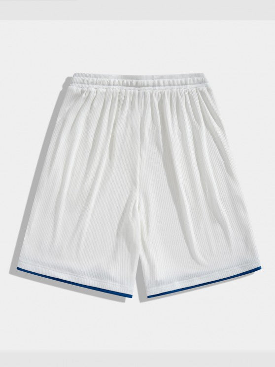 Silk Textured T Shirt And Shorts - Grafton Collection