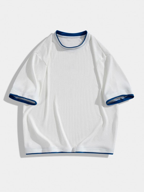 Silk Textured T Shirt And Shorts - Grafton Collection