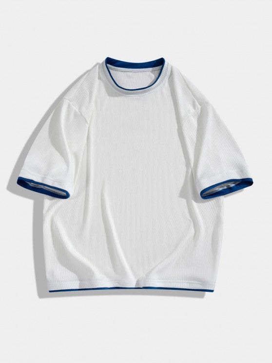 Silk Textured T Shirt And Shorts - Grafton Collection