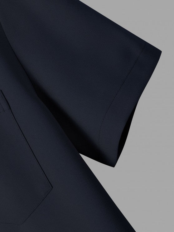 Solid Color Shirt And Casual Shorts Set - Grafton Collection