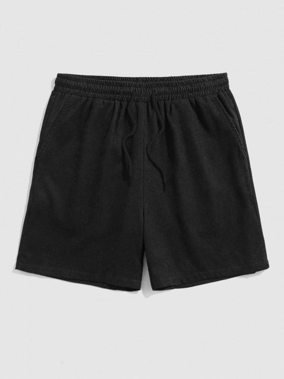 Drawstring Casual Basic Shirt And Shorts Set - Grafton Collection