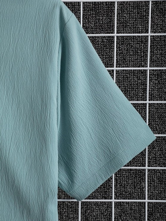 Linen Blend Shirt And Casual Pants Set - Grafton Collection