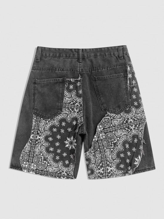 Graphic Printed Short Sleeves T Shirt And Shorts - Grafton Collection