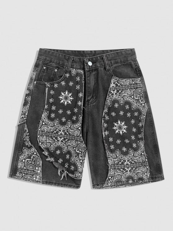 Graphic Printed Short Sleeves T Shirt And Shorts - Grafton Collection