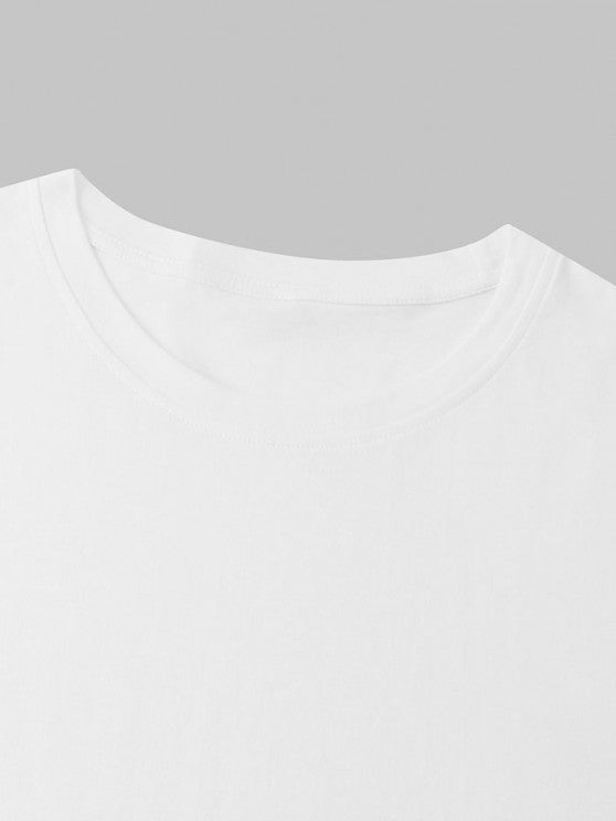 Japanese Printed Crew Neck T Shirt And Shorts - Grafton Collection