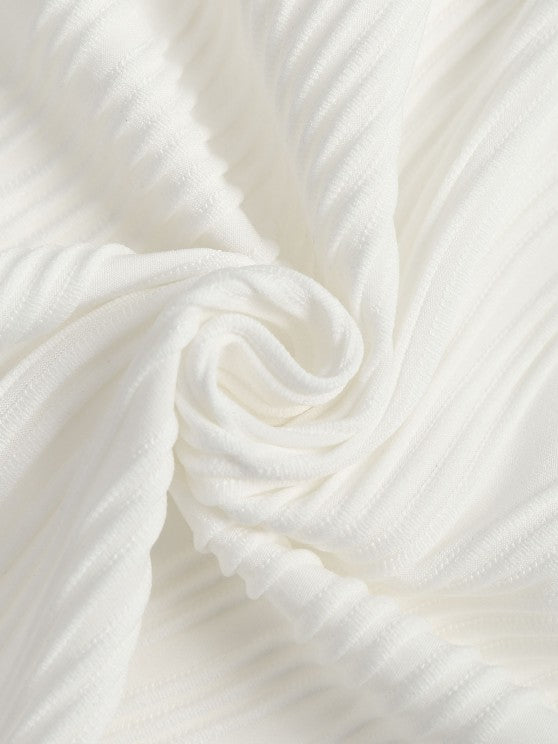 Textured Fluffy Letter T Shirt And Shorts - Grafton Collection