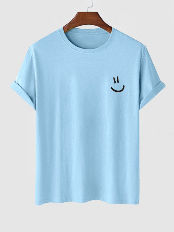 Smile Printed T-Shirt And Shorts - Grafton Collection
