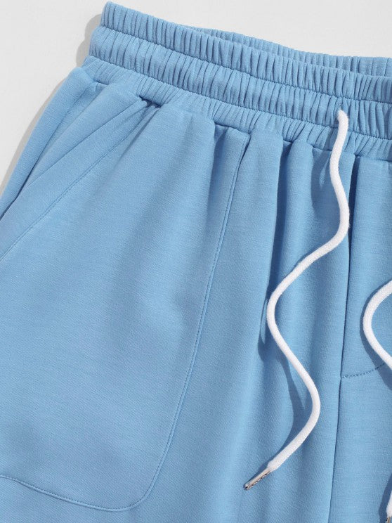 Bear Graphic Pattern T Shirt And Shorts - Grafton Collection