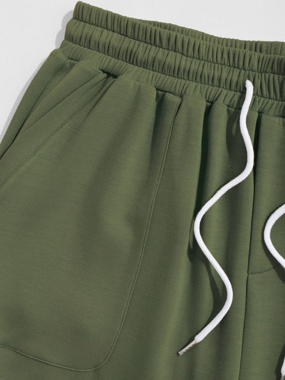 Palm Tree Printed Tank Top And Shorts - Grafton Collection