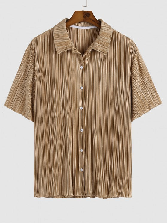 Textured Shirt And Shorts - Grafton Collection