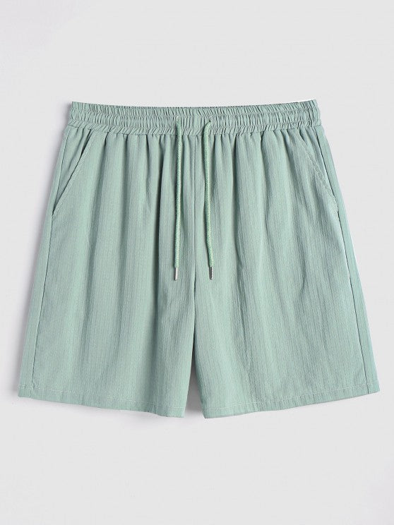 Textured Front Pocket Shirt With Bermuda Shorts Set - Grafton Collection