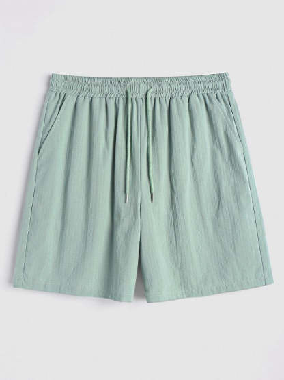 Textured Front Pocket Shirt With Bermuda Shorts Set - Grafton Collection