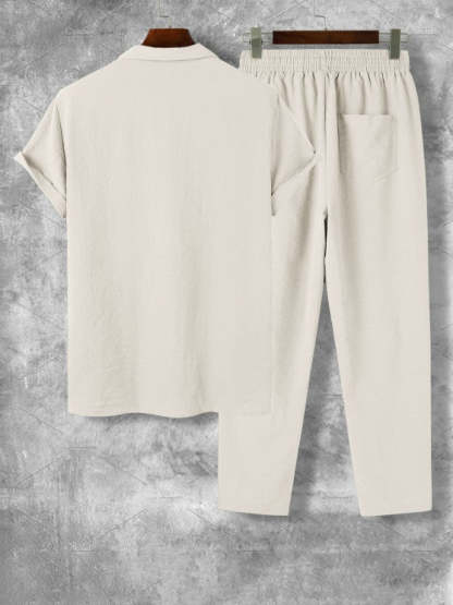 Casual Collar Shirt And Pants - Grafton Collection
