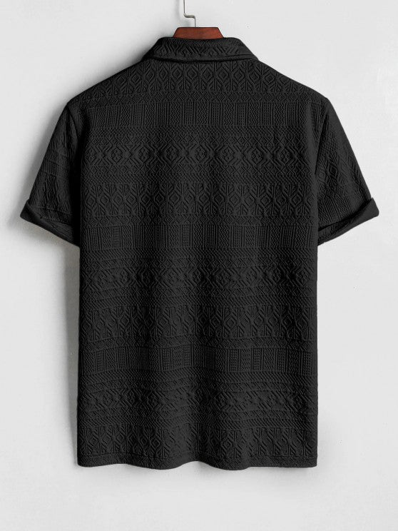 Retro Collared T Shirt And Short Set - Grafton Collection