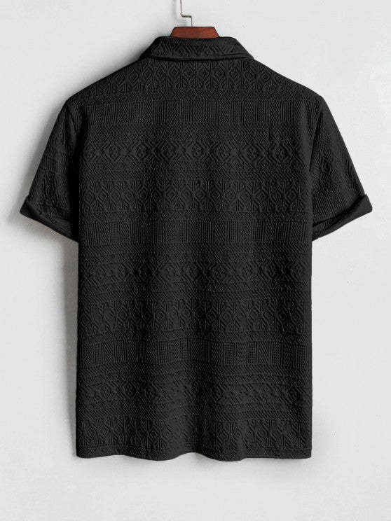 Retro Collared T Shirt And Short Set - Grafton Collection