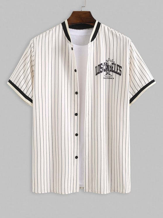 Striped Pattern Shirt With Pants Set - Grafton Collection