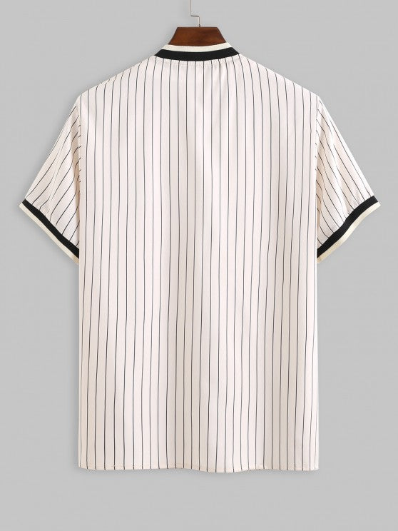 Striped Pattern Shirt With Pants Set - Grafton Collection