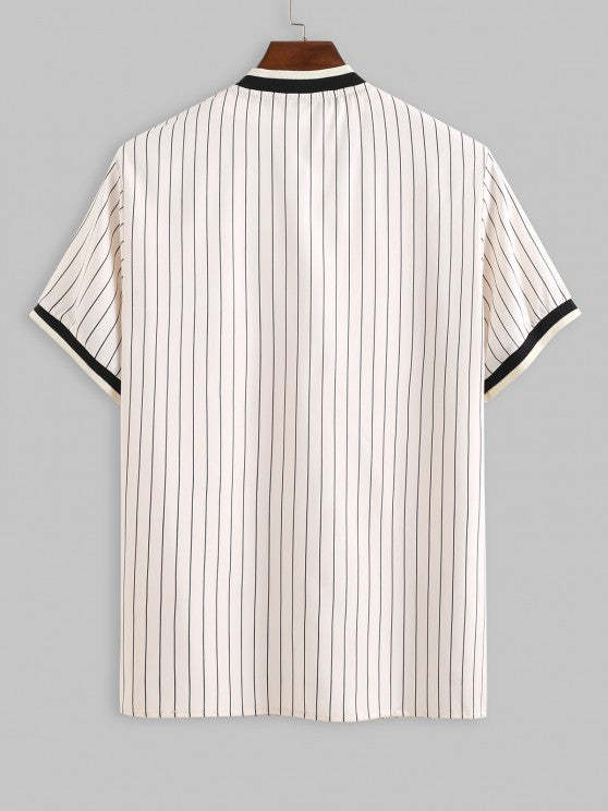 Striped Pattern Shirt With Pants Set - Grafton Collection