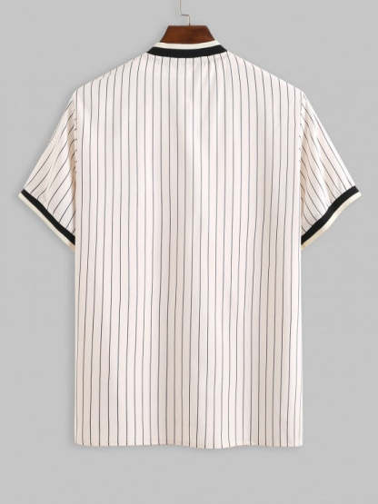 Striped Pattern Shirt With Pants Set - Grafton Collection