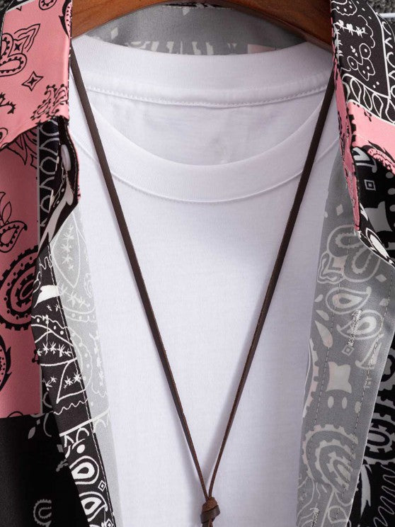 Floral Print Pattern Shirt And Shorts Set - Grafton Collection