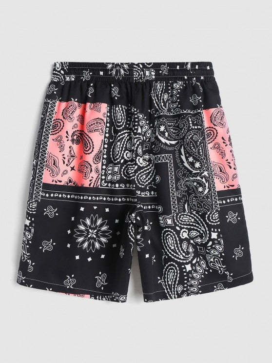 Floral Print Pattern Shirt And Shorts Set - Grafton Collection