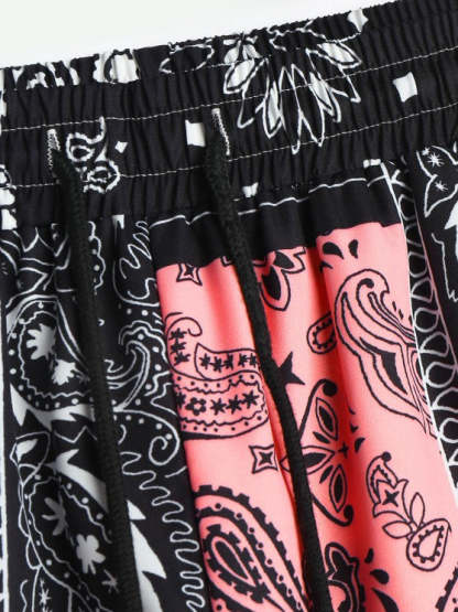Floral Print Pattern Shirt And Shorts Set - Grafton Collection