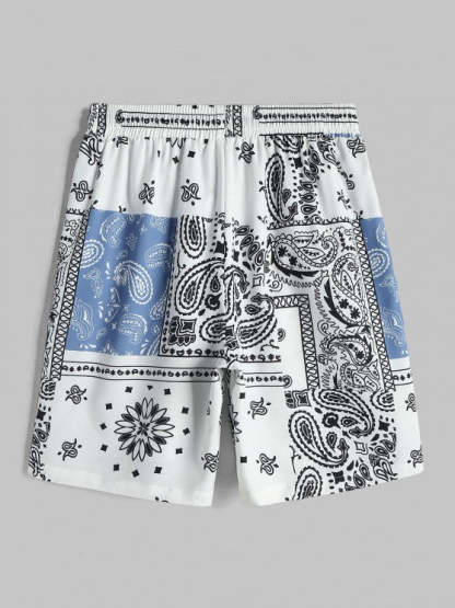 Floral Print Pattern Shirt And Shorts Set - Grafton Collection