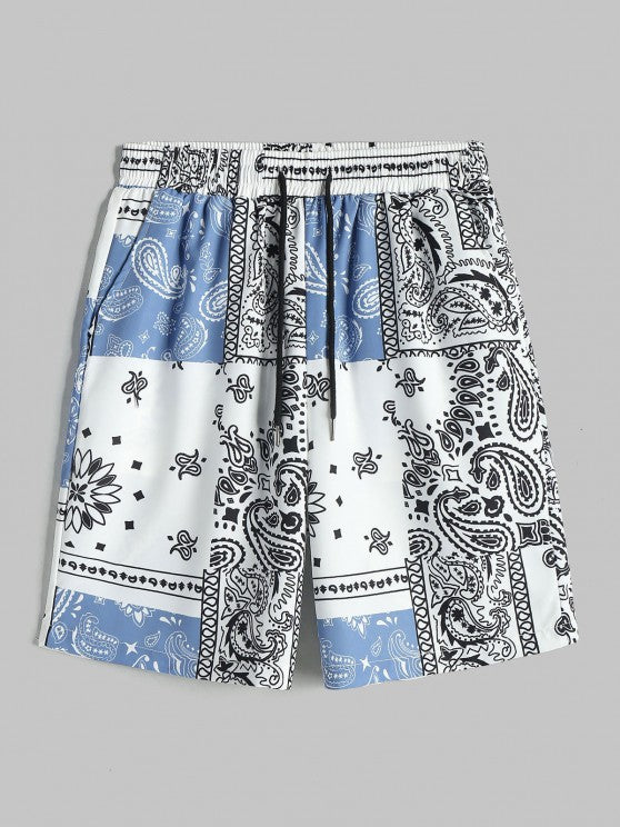 Floral Print Pattern Shirt And Shorts Set - Grafton Collection