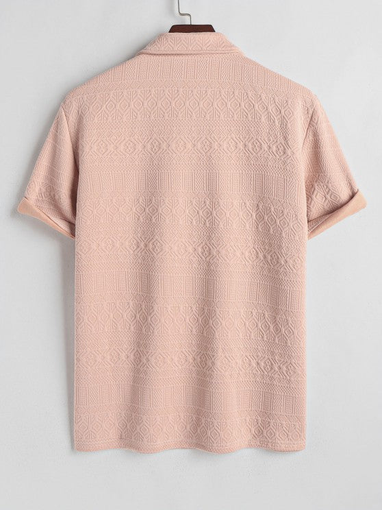 Retro Collared T Shirt And Short Set - Grafton Collection